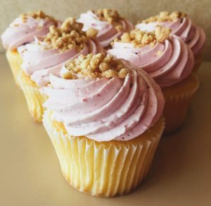Cherry Cobbler Cupcake