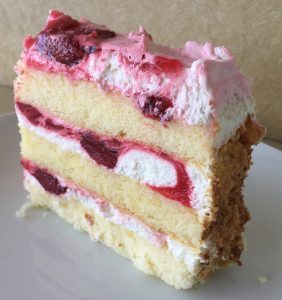 Strawberry Cake Slice